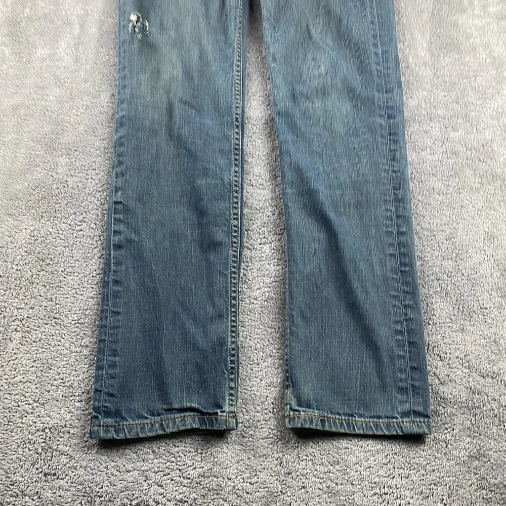 Levis 511 Slim Fit Straight Leg Jeans Mens 34x31 Green Blue Medium Wash Mid Rise